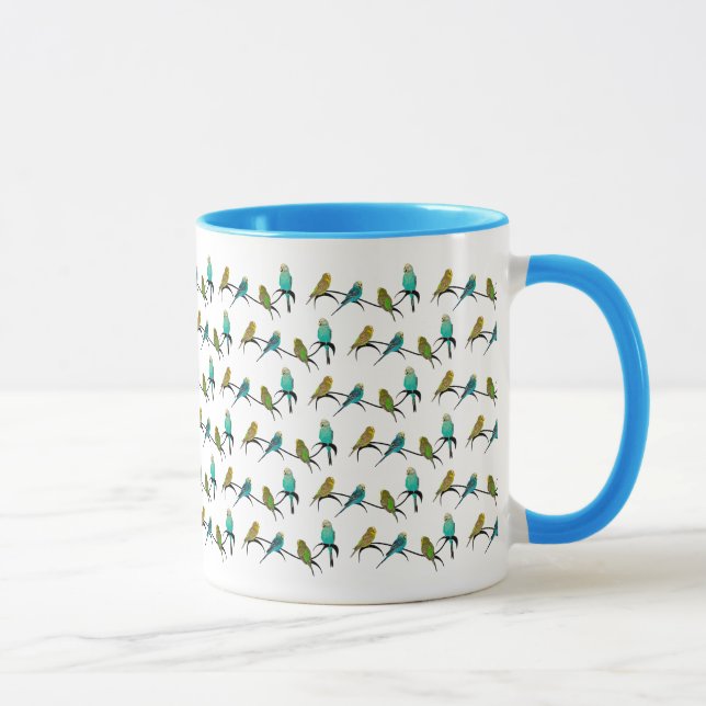 Budgie Frenzy Mug (Right)