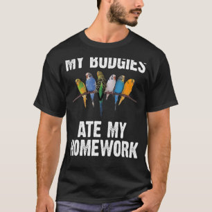 Budgie Kids Toddlers Cockatiel Parakeet T-Shirt