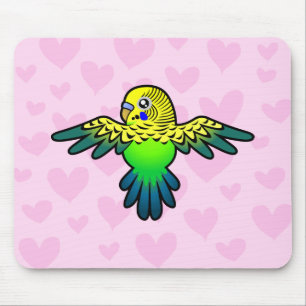 Budgie Love Mouse Mat