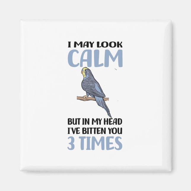 Budgie Lover Magnet (Front)