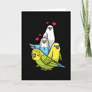 Budgie Parrot Card