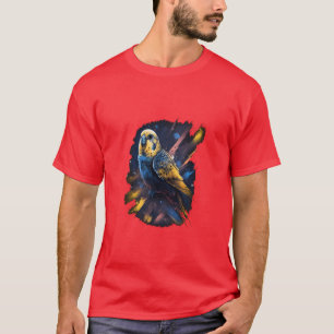 Budgie Space Budgerigar Parakeet Bird friends T-Shirt