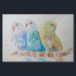 Budgie Watercolour Painting Bird birds Whimsical Tissue Paper<br><div class="desc">Budgie Watercolour Painting Bird birds Whimsical Laptop Skin. For all those young at heart a lovely unicorn carry design,  using one of my original watercolors. Add a little magic to your life!</div>