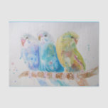 Budgie Watercolour Painting Bird birds Whimsical Tissue Paper<br><div class="desc">Budgie Watercolour Painting Bird birds Whimsical Laptop Skin. For all those young at heart a lovely unicorn carry design,  using one of my original watercolors. Add a little magic to your life!</div>