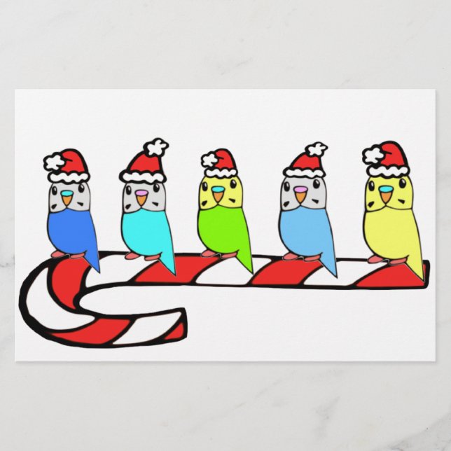 Budgies- Christmas (Front)