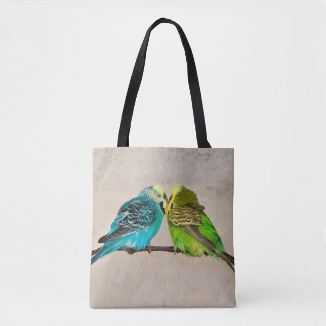 Budgies in Love All-Over-Print Bag (Front)