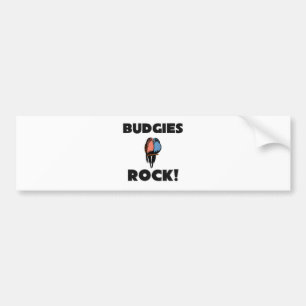 Budgies Rock Bumper Sticker