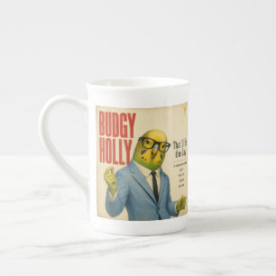 Budgy Holly: a Parody Bone China Mug