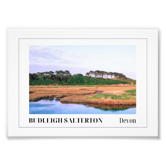 Budleigh Salterton, Devon, England Photo Print (Front)
