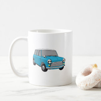Bue British Oldtimer Mini Cooper Coffee Mug