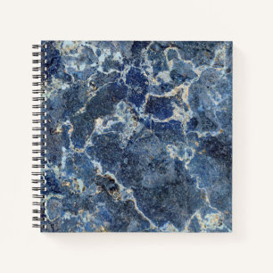 Bue Grey Black Marble & Beige Veins Notebook