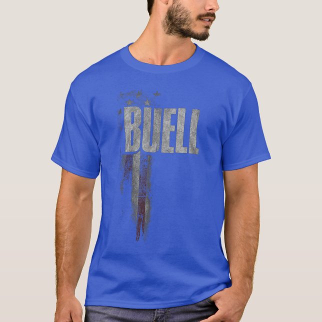 Buell Family American Flag family T-Shirt (Front)
