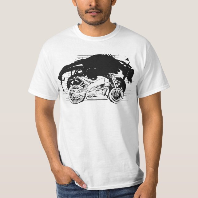 BUELL lightning graphic novel shirt (Front)