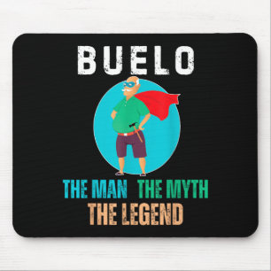 Buelo The One And Only Legend - Hispanic Grandpa Mouse Mat