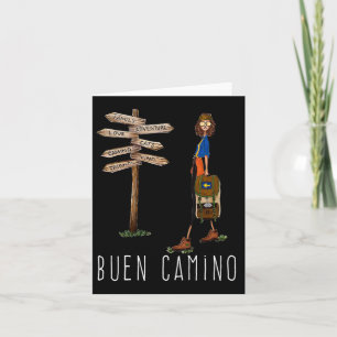 Buen Camino De Santiago Pilgrim Hiking Way Of St. Card