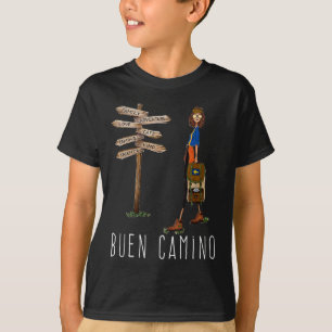 Buen Camino De Santiago Pilgrim Hiking Way Of St. T-Shirt