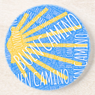 Buen Camino Scallop shell Coaster