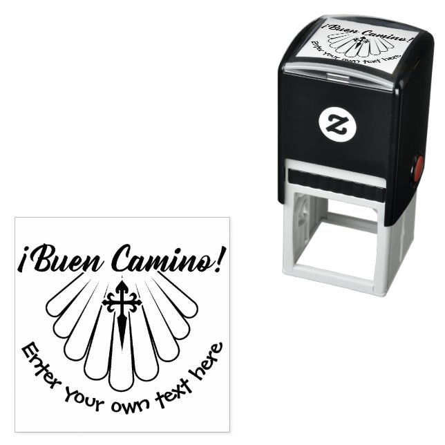 Buen Camino, the Camino de Santiago Self-inking Stamp (In Situ)