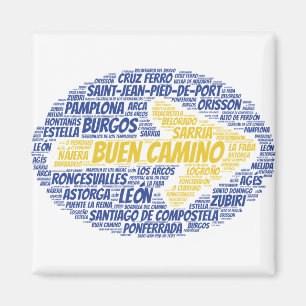Buen Camino Word Art Magnet