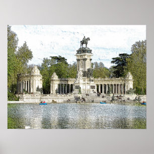 Buen Retiro Park, Madrid city, Spain Poster