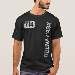 Buena Park California 714 Area Code Vintage Retro T-Shirt