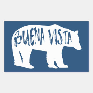 Buena Vista Colorado Bear Rectangular Sticker