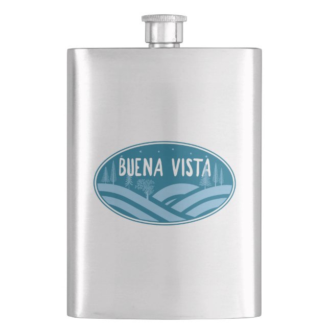 Buena Vista Colorado Outdoors Hip Flask (Front)