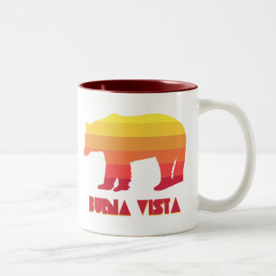 Buena Vista Colorado Rainbow Bear Two-Tone Coffee Mug