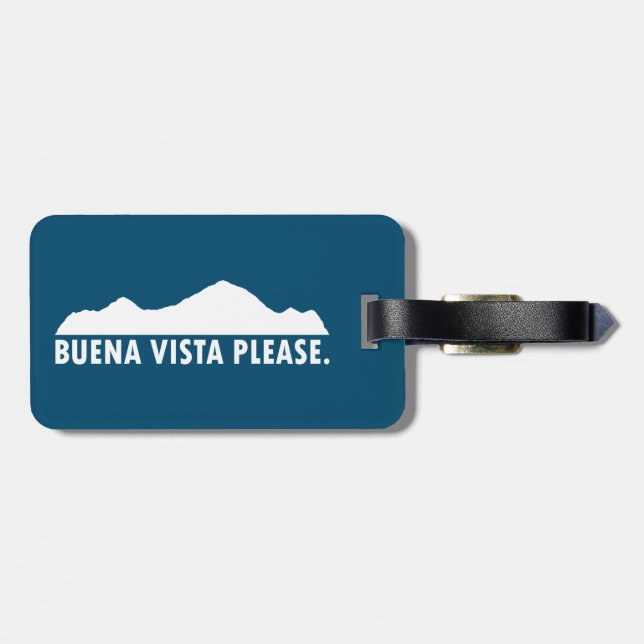 Buena Vista Please Luggage Tag (Back Horizontal)