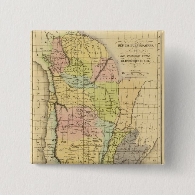 Buenos Aires 15 Cm Square Badge (Front)