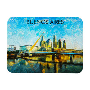 Buenos Aires Argentina CItyscape  Magnet