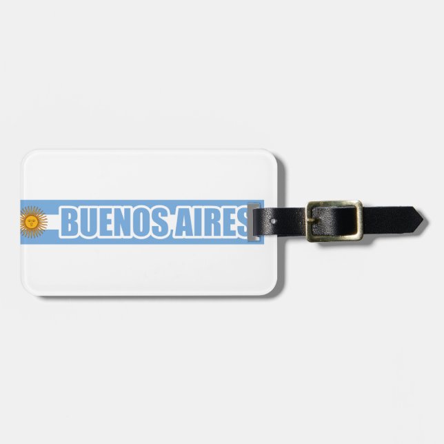 Buenos Aires Argentina Luggage Tag (Front Horizontal)