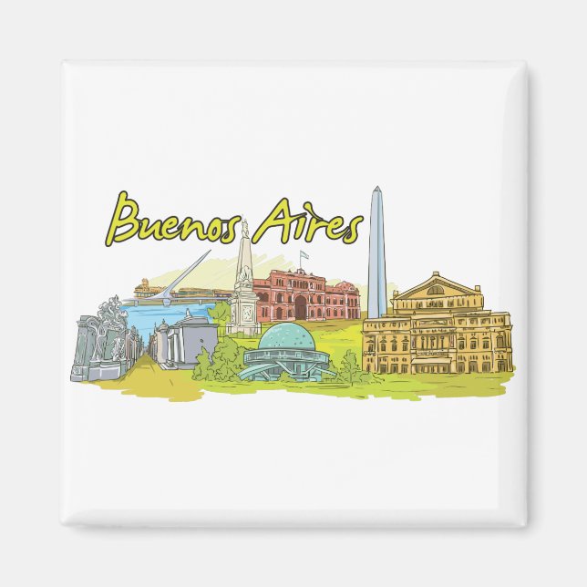 Buenos Aires, Argentina Magnet (Front)