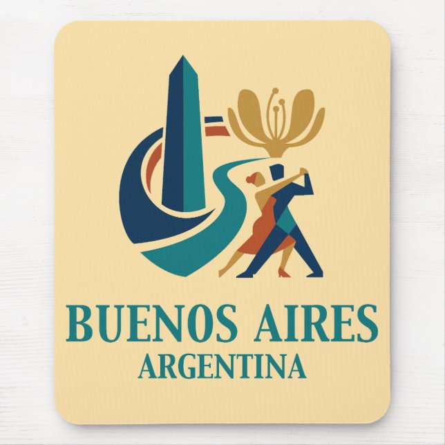 Buenos Aires Argentina Mouse Mat (Front)