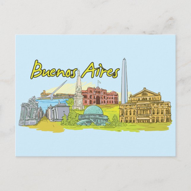 Buenos Aires, Argentina Postcard (Front)