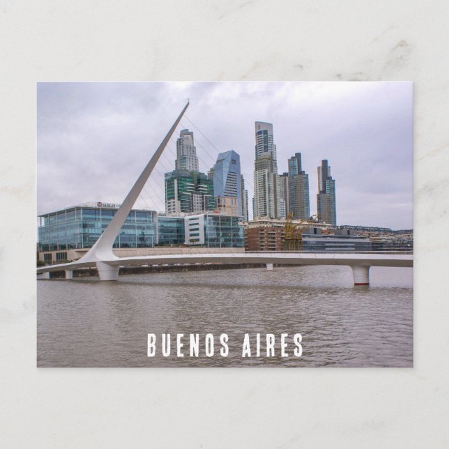 Buenos Aires, Argentina, Puente de la Mujer Postcard (Front)