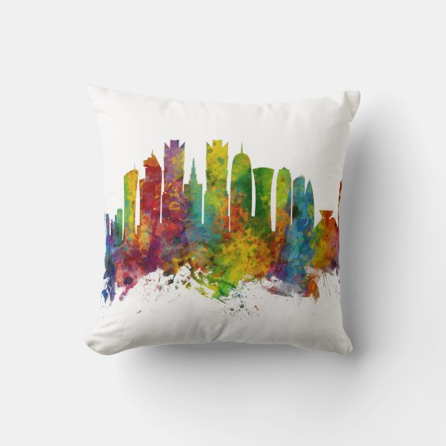 Buenos Aires Argentina Skyline Cushion (Front)