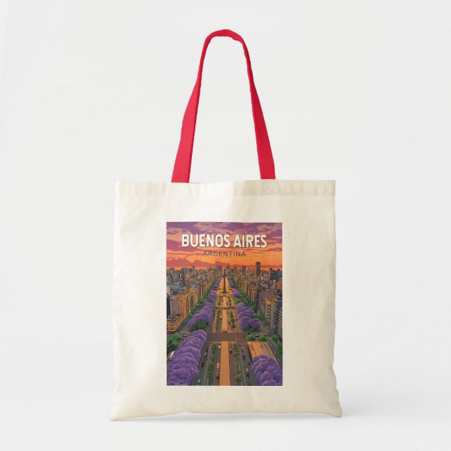Buenos Aires Argentina Travel Art Vintage Tote Bag (Front)