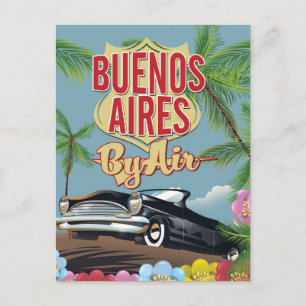 Buenos Aires, Argentina vacation poster Postcard