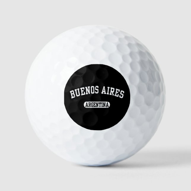 Buenos Aires Argentina Vintage Golf Balls (Front)