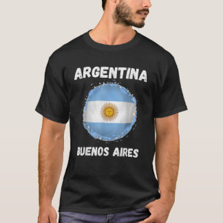 Buenos Aires Argentina Vintage Sport Argentine Fla T-Shirt