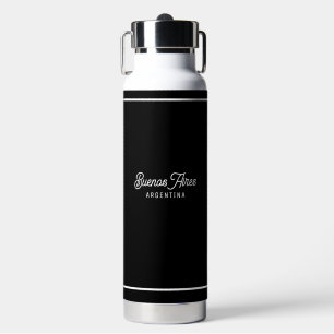 Buenos Aires City Elegant Minimal Retro Water Bottle