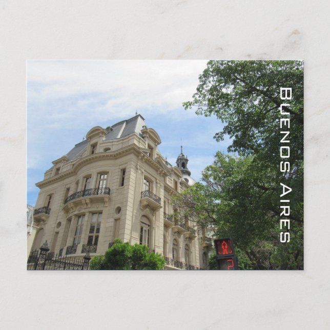 buenos aires classical architecture postcard (Front)
