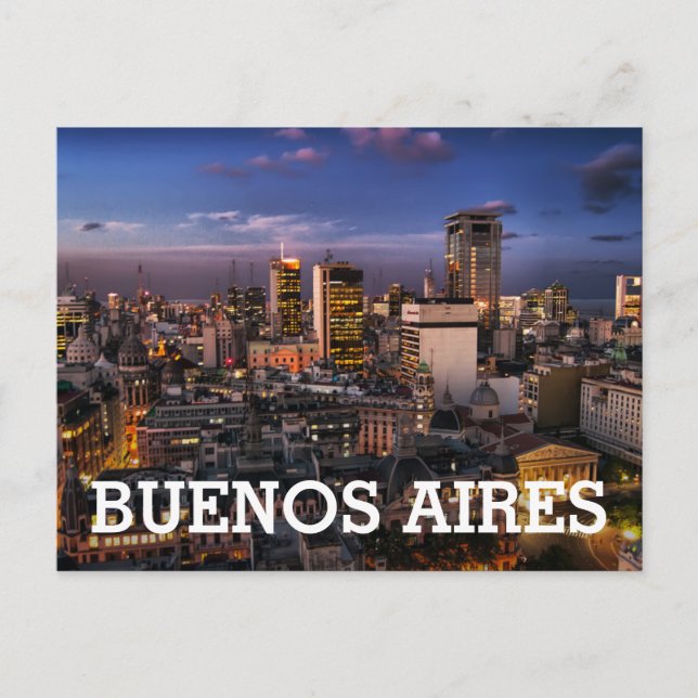 Buenos Aires Desde La Legislatura V Postcard (Front)