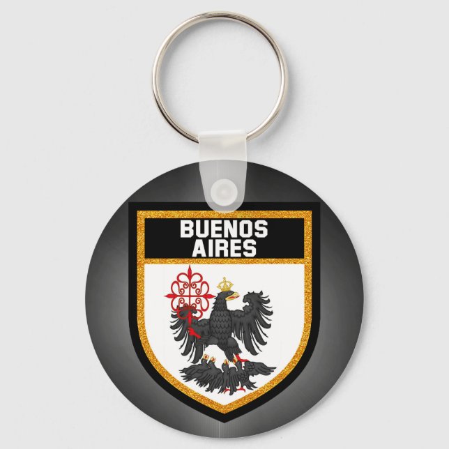 Buenos Aires Flag Key Ring (Front)