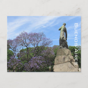 buenos aires jacaranda postcard