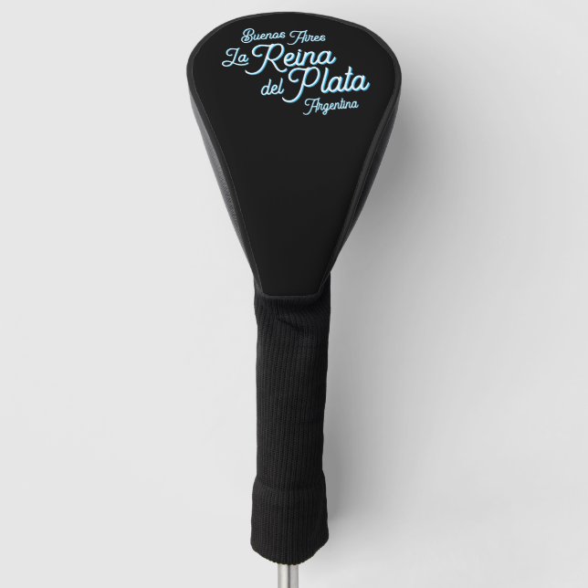 Buenos Aires "La Reina del Plata" typography Art   Golf Head Cover (Front)