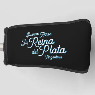 Buenos Aires "La Reina del Plata" typography Art   Golf Head Cover