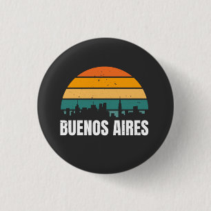 Buenos Aires Retro 3 Cm Round Badge