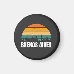 Buenos Aires Retro Magnet